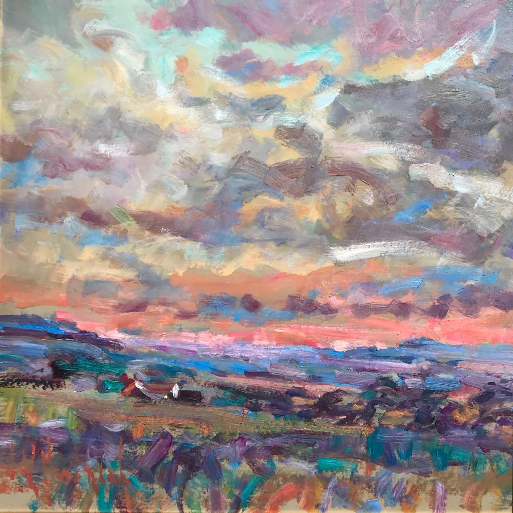 Evening Sky over Dartmoor | Arthur Maderson – The Whitethorn Gallery