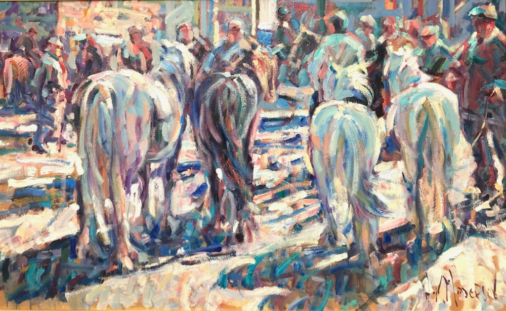 Evening Tallow Horse Fair | Arthur Maderson – The Whitethorn Gallery