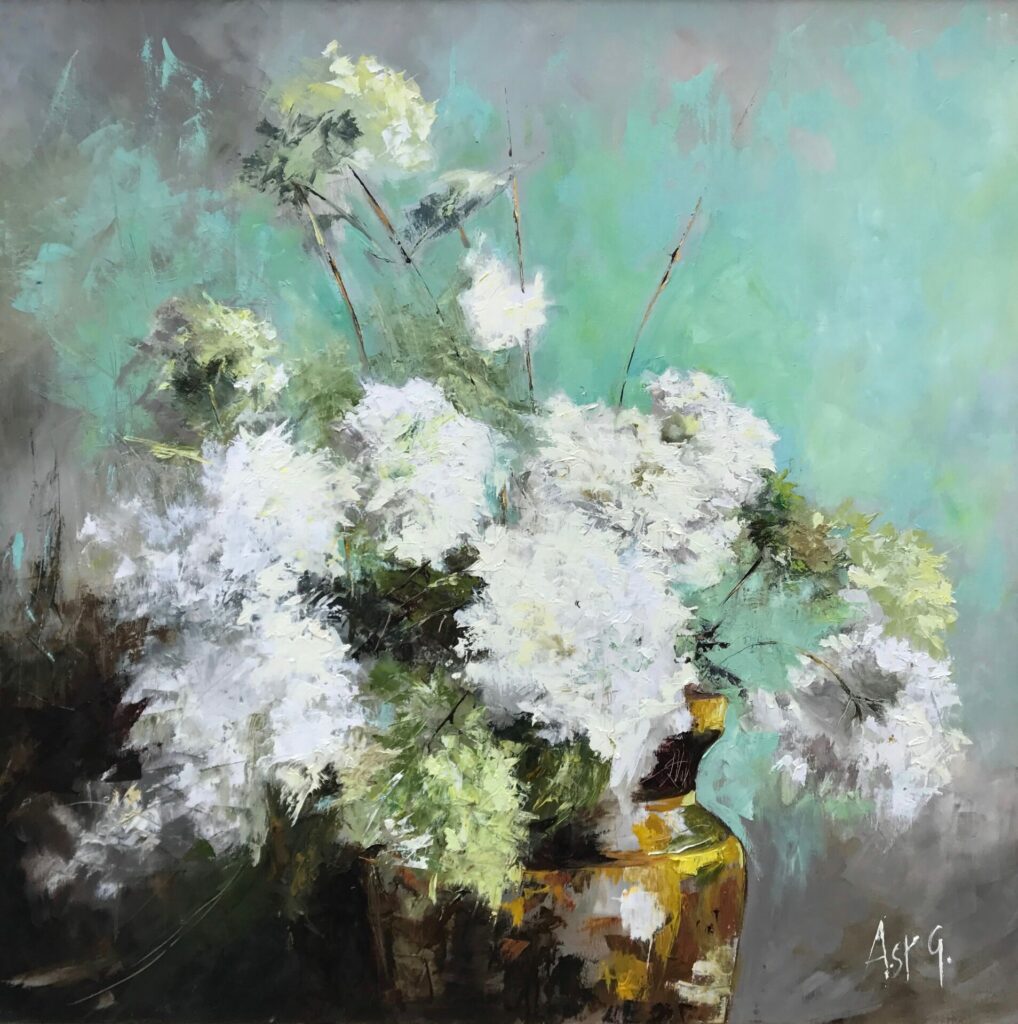 Hydrangeas in Vase | Anna St. George – The Whitethorn Gallery