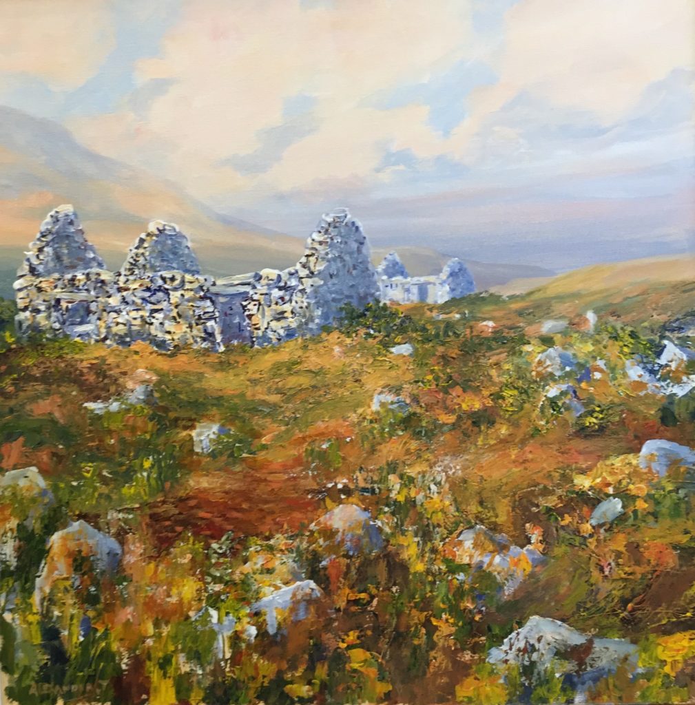 Morning Achill, Deserted Village | Alexandra Van Tuyll – The Whitethorn Gallery
