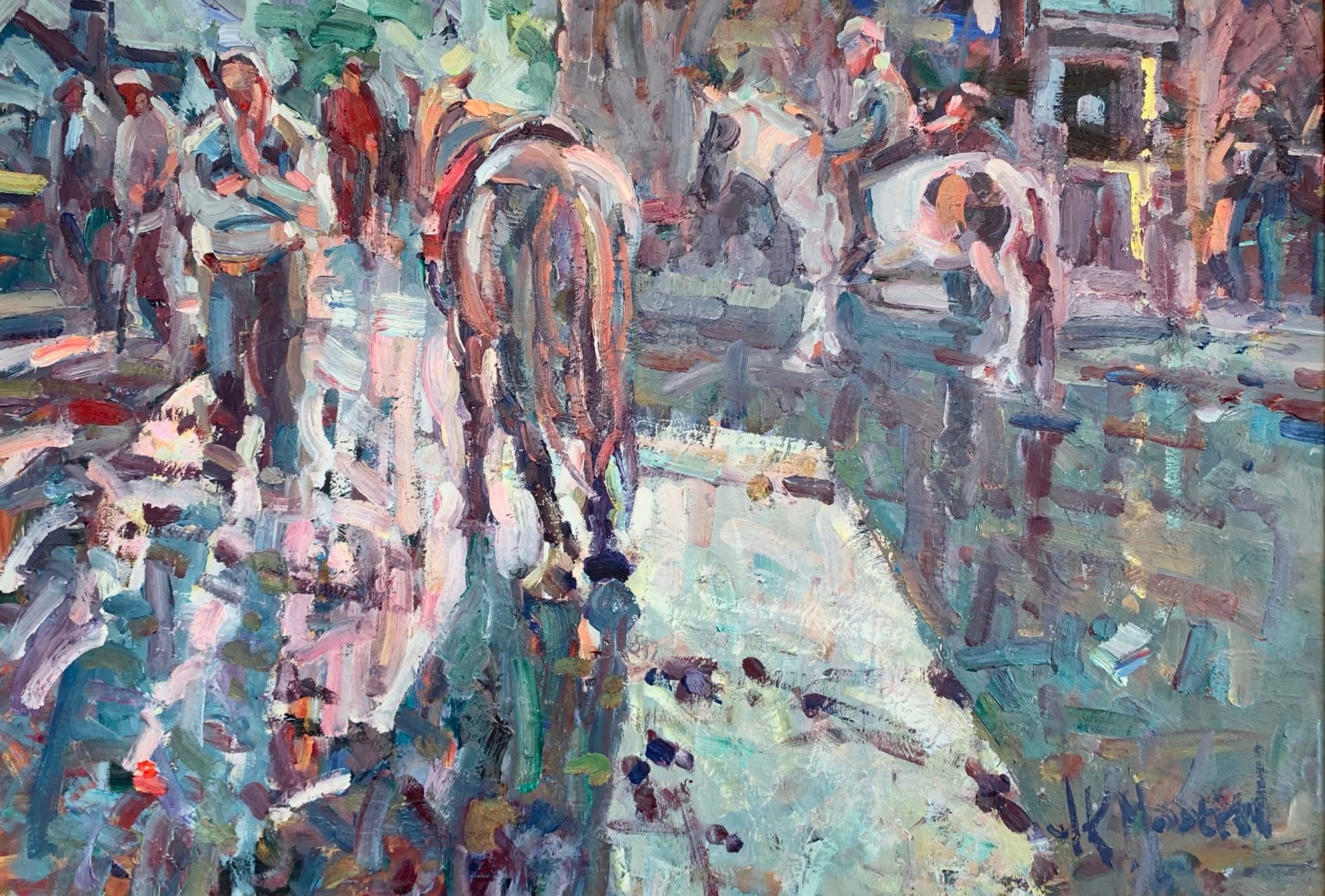 Tallow Horse Fair, Evening | Arthur Maderson – The Whitethorn Gallery