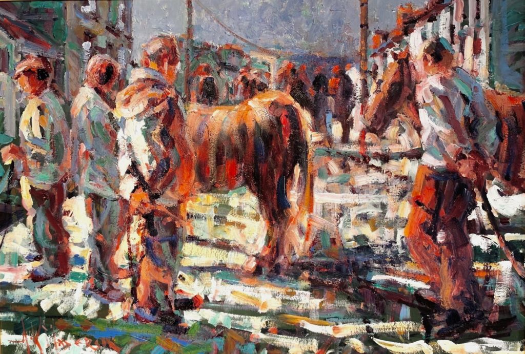 Towards Evening Tallow Horse Fair | Arthur Maderson – The Whitethorn Gallery