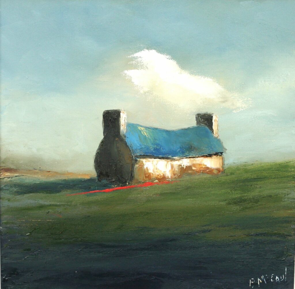 A Blue Cottage | Padraig McCaul – The Whitethorn Gallery