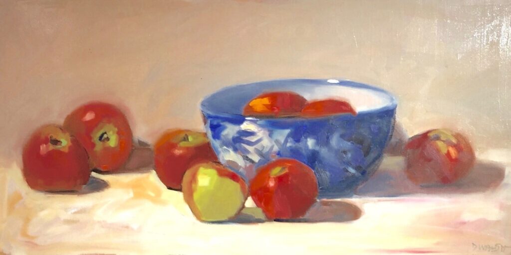 Apples With Chinese Bowl | Painters – The Whitethorn Gallery