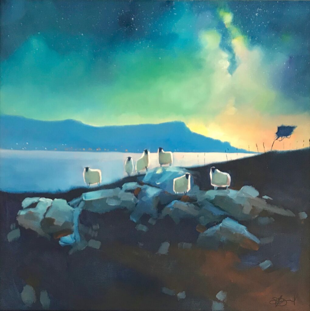 Beneath the Northern Lights | Painters – The Whitethorn Gallery