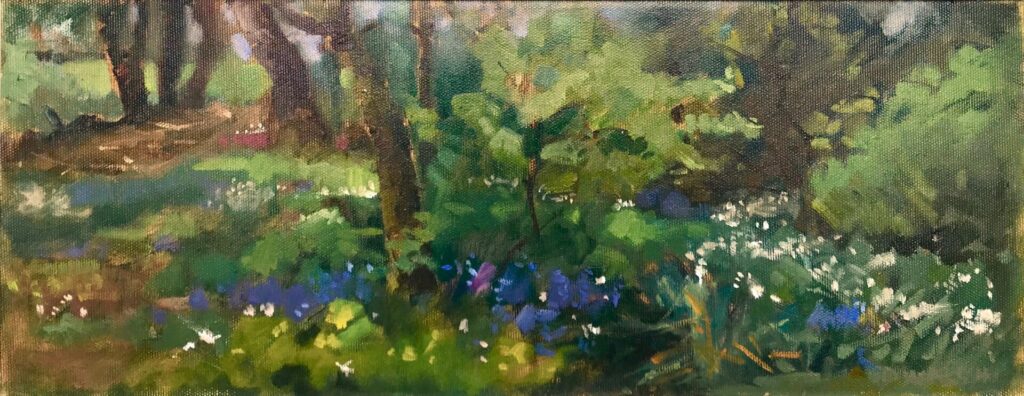 Bluebells in the Garden | Painters – The Whitethorn Gallery