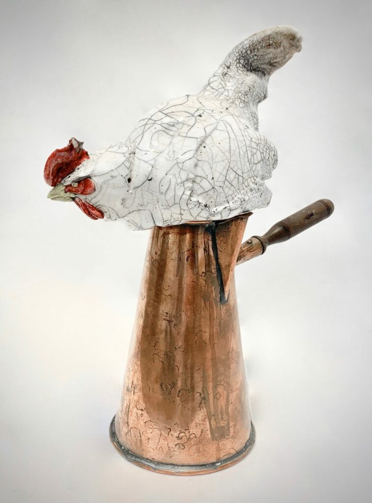 Chicken on a Copper Jug | Richard Ballantyne – The Whitethorn Gallery