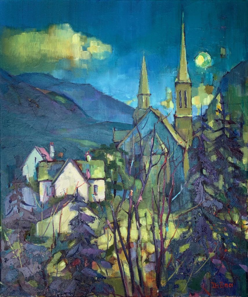 Clifden by Moonlight | Diana Pivovarova – The Whitethorn Gallery