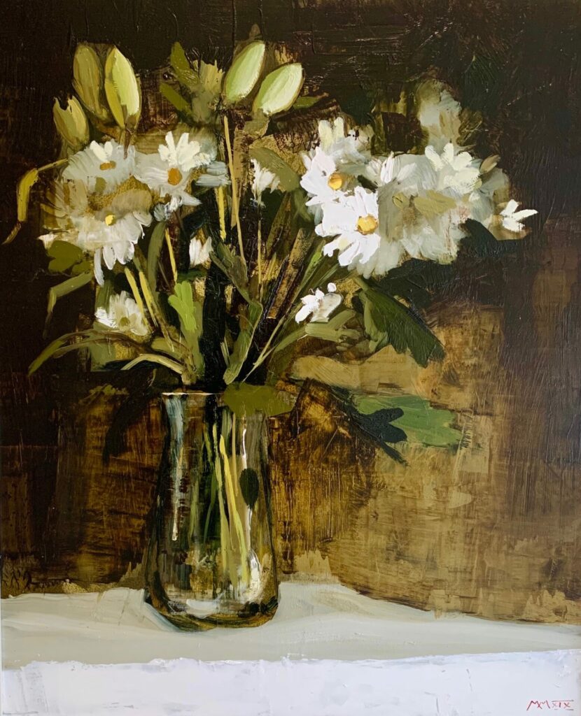 Daisies in Shadow | Painters – The Whitethorn Gallery