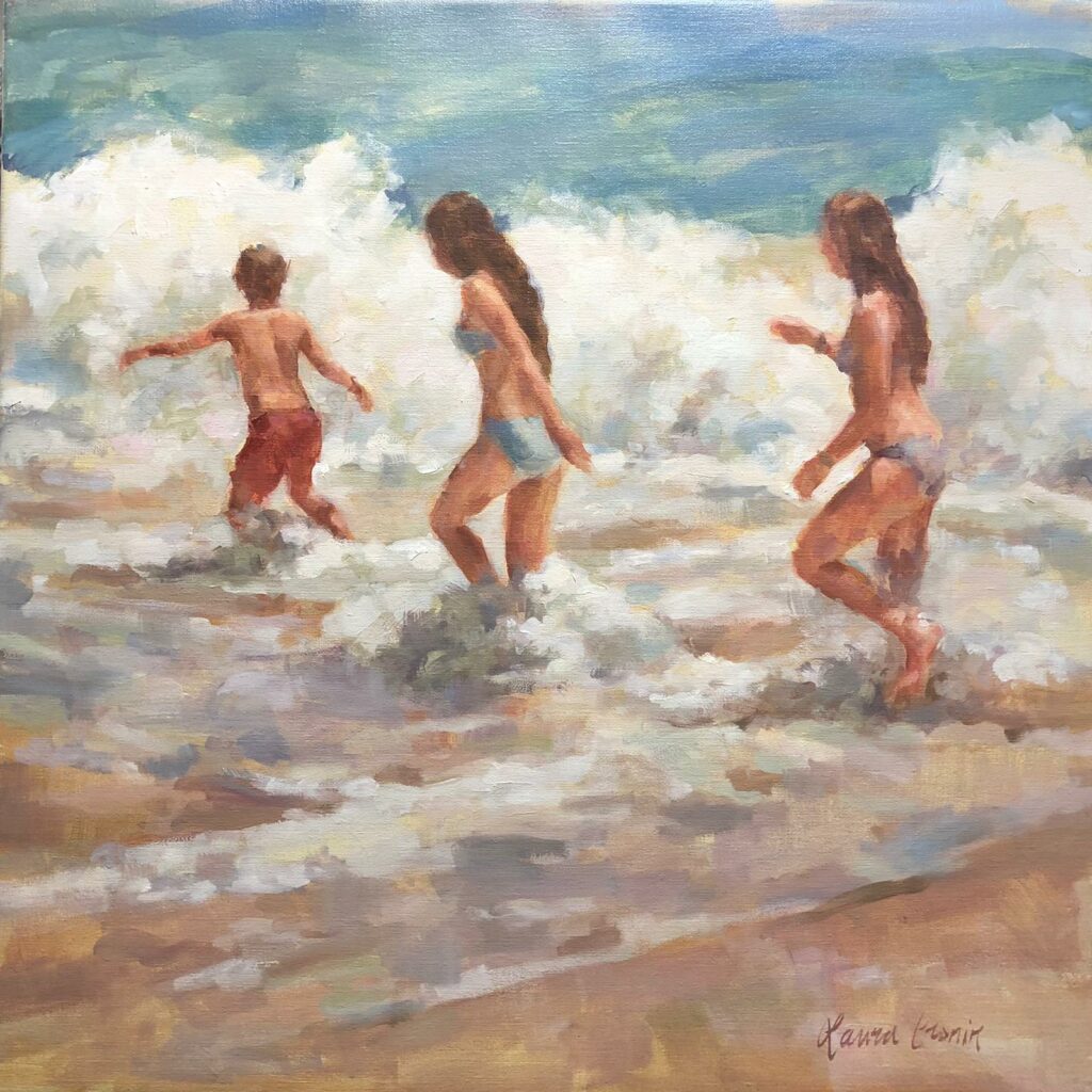 Fun in the Waves | Painters – The Whitethorn Gallery