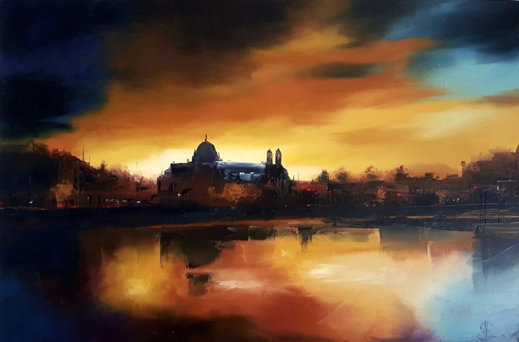Galway Cathedral, Sunset | Alan Somers – The Whitethorn Gallery