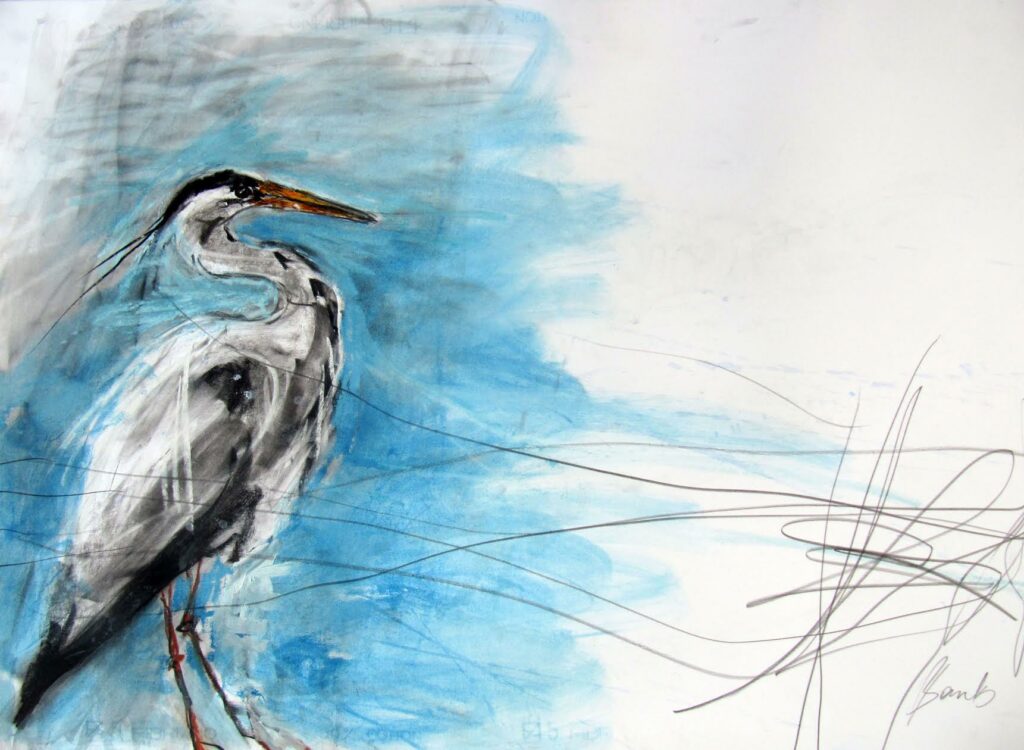 Heron Dublin Bay | Margo Banks – The Whitethorn Gallery
