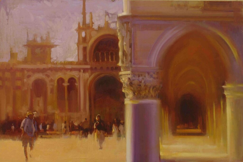 Arches and Column, Venice | Painters – The Whitethorn Gallery
