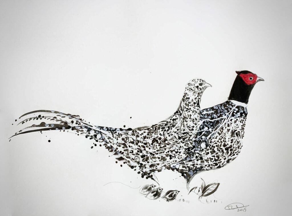 Family of Pheasants | Marissa Weatherhead – The Whitethorn Gallery