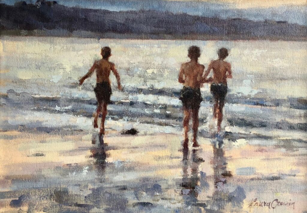 Last Swim of the Day | Painters – The Whitethorn Gallery