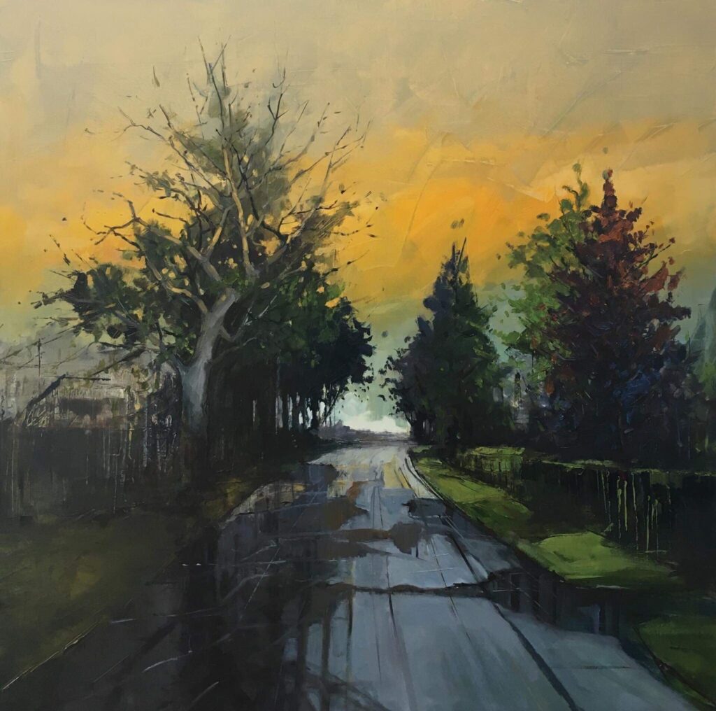 Orange Sunset | Kate Beagan – The Whitethorn Gallery