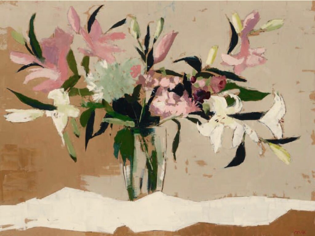 Pink and White Lilies | Painters – The Whitethorn Gallery