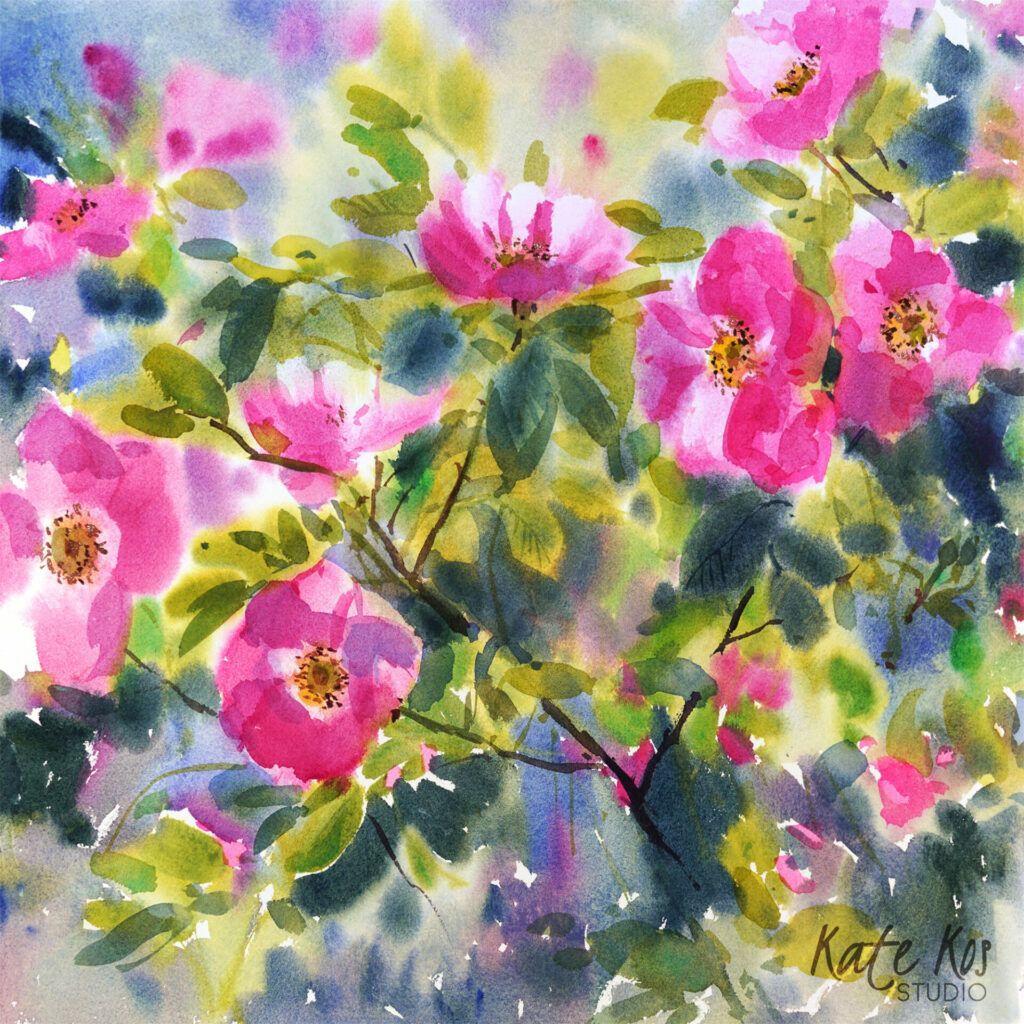 Rose Petals II | Painters – The Whitethorn Gallery