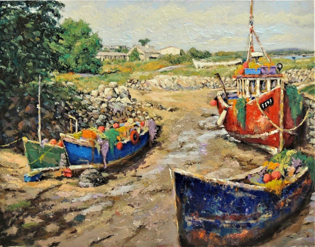 The Old Harbour Roundstone | Painters – The Whitethorn Gallery