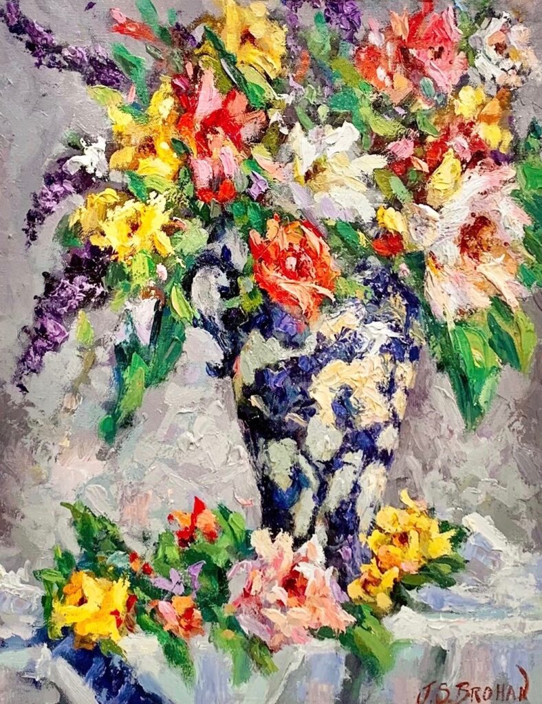 Vase with Flowers | James Brohan – The Whitethorn Gallery
