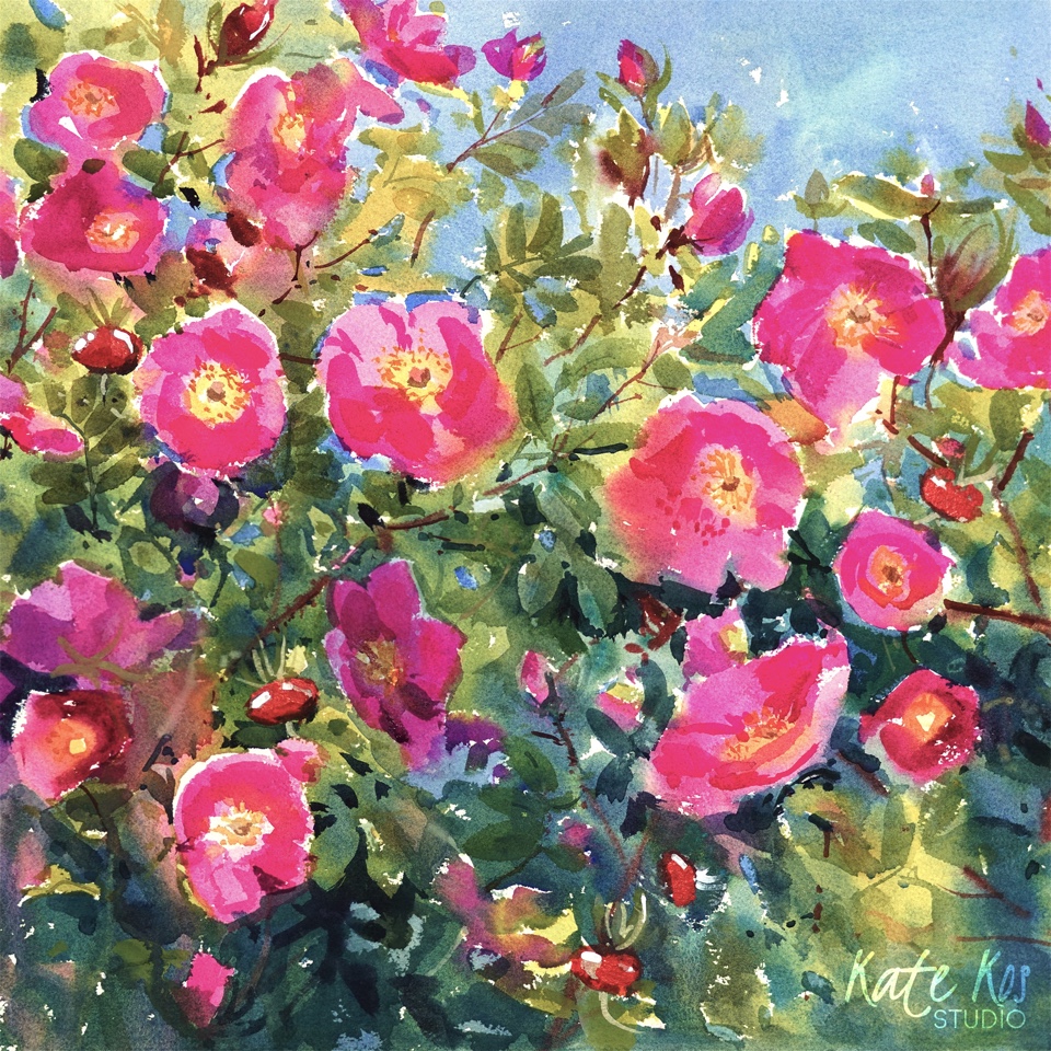 Wild Roses | Painters – The Whitethorn Gallery