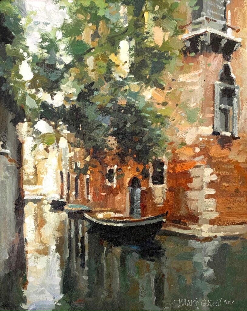 Side Canal Green, Venice | Painters – The Whitethorn Gallery