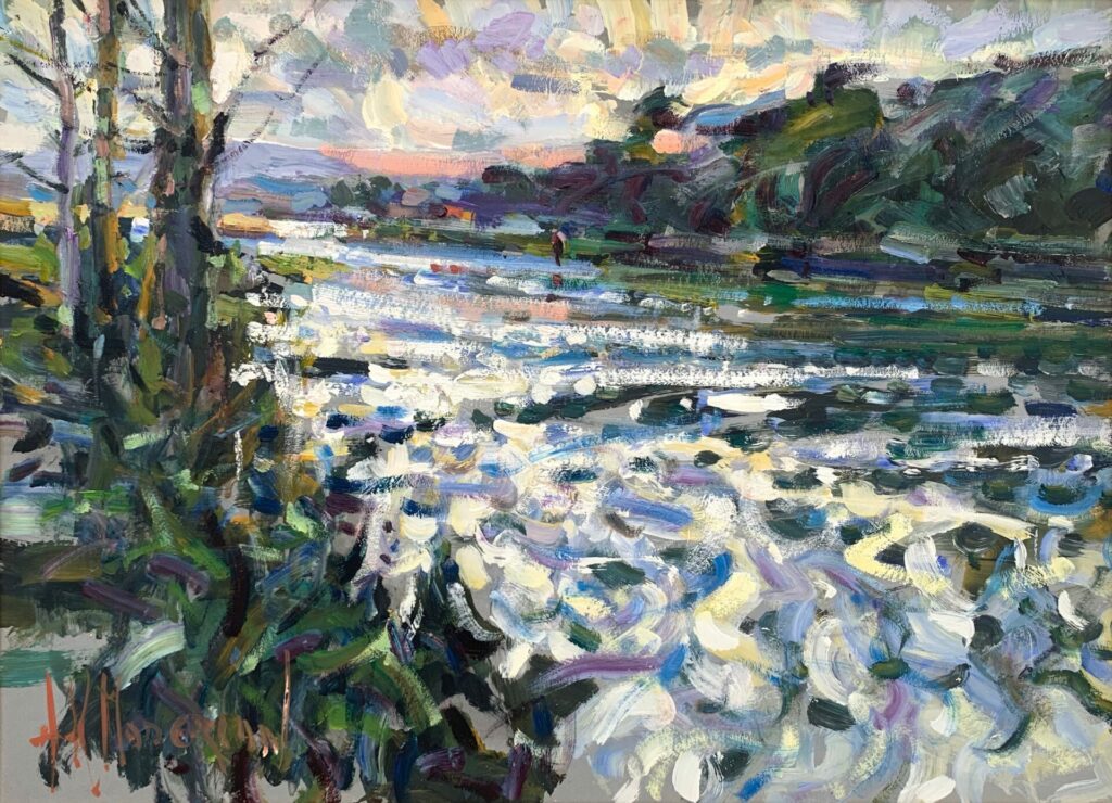 Evening Study, River Blackwater | Arthur Maderson – The Whitethorn Gallery