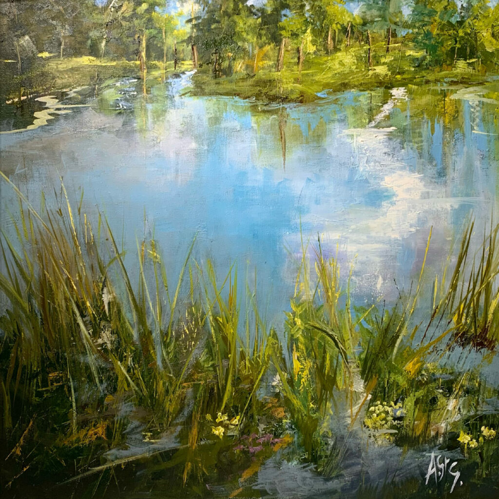 Am Earraigh (Springtime on the Shannon) | Anna St. George – The Whitethorn Gallery