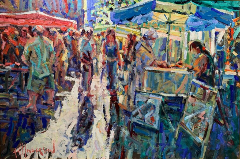 market day, le vigan | Painters – The Whitethorn Gallery