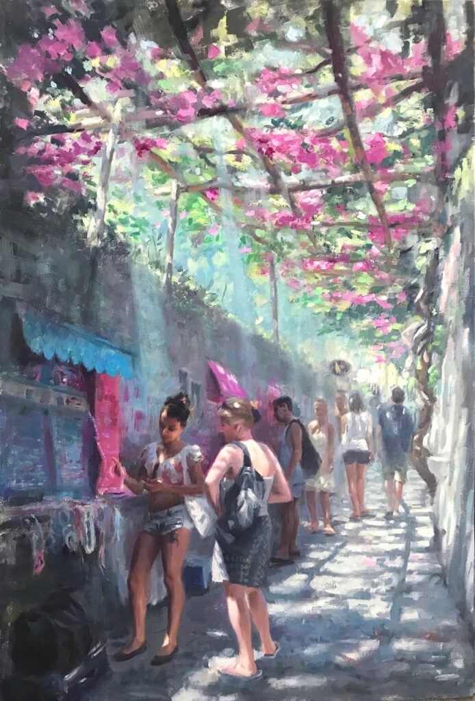 Street in Positano | Painters – The Whitethorn Gallery