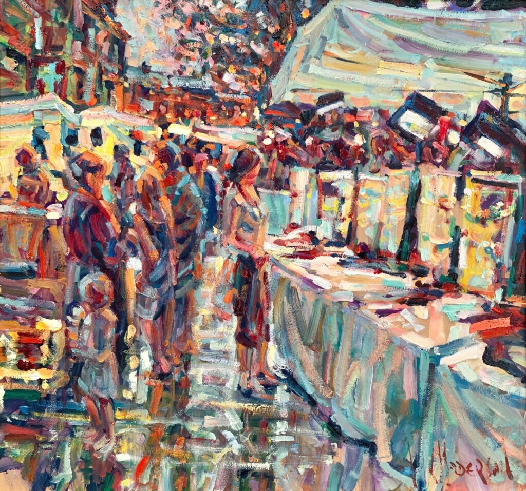 early evening, night market | Painters – The Whitethorn Gallery