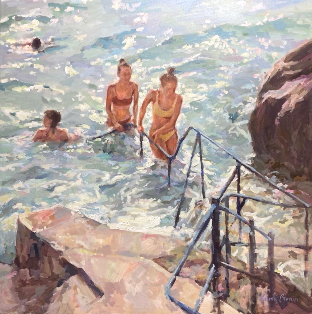 A Refreshing Dip, Killiney | Painters – The Whitethorn Gallery
