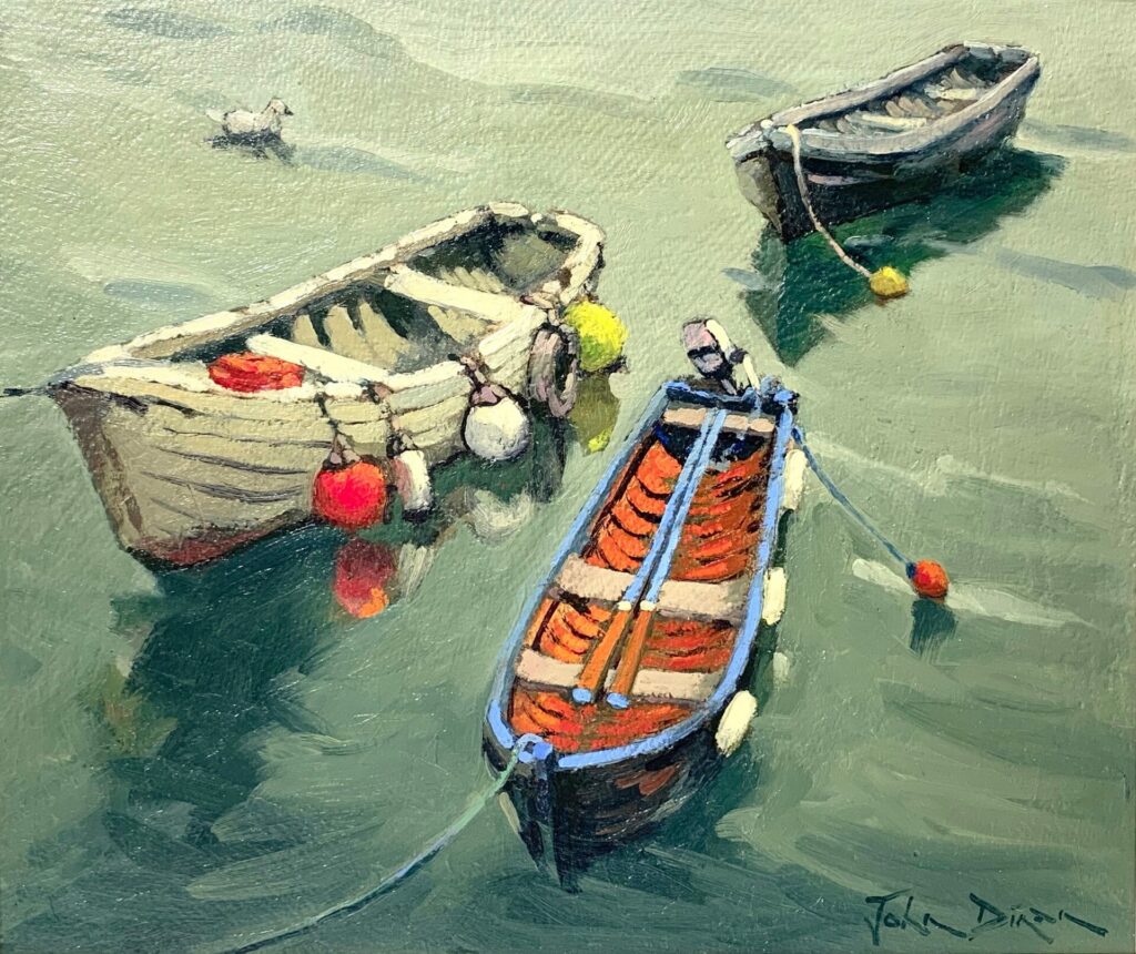 High Tide Roundstone Harbour | John Dinan – The Whitethorn Gallery