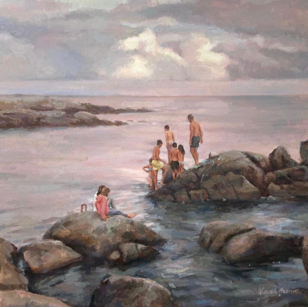 Bathing in Roundstone | Laura Cronin – The Whitethorn Gallery