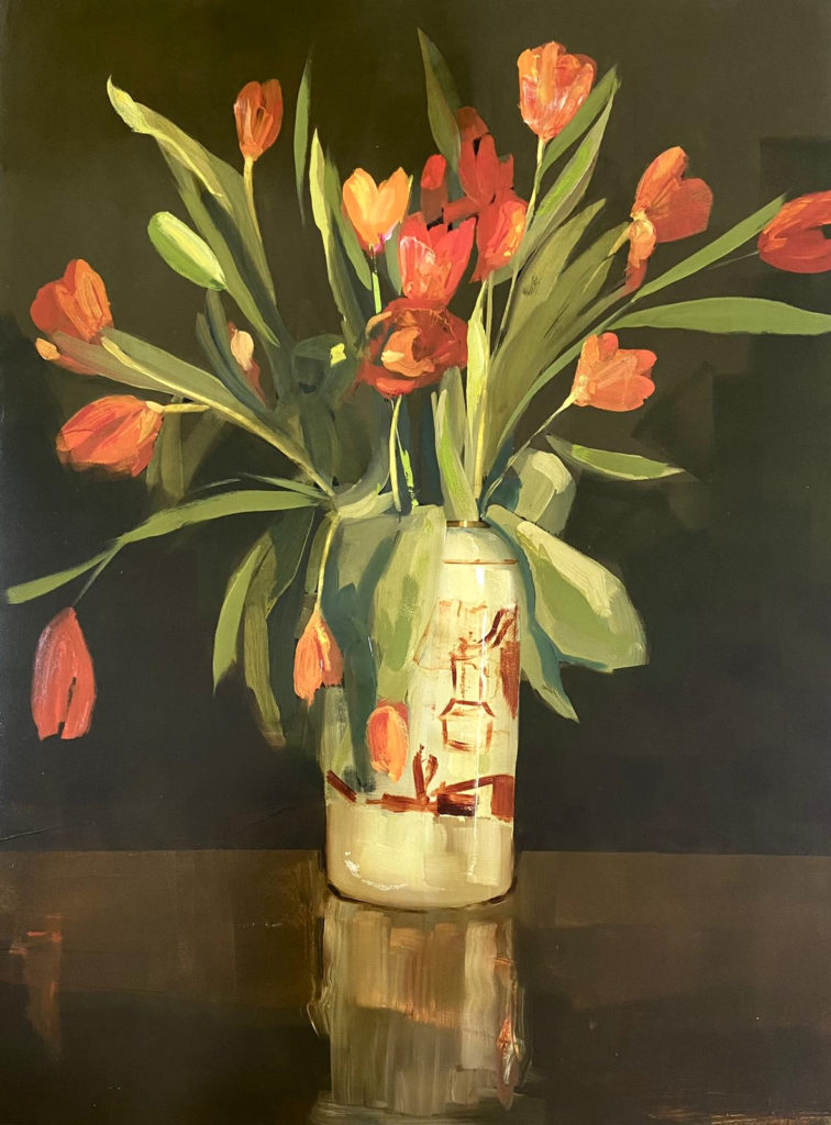 red tulips | Painters – The Whitethorn Gallery