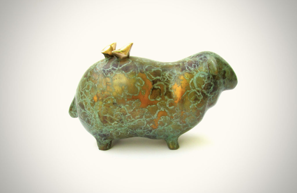 Flock (green Patina) | Stephanie Hess – The Whitethorn Gallery