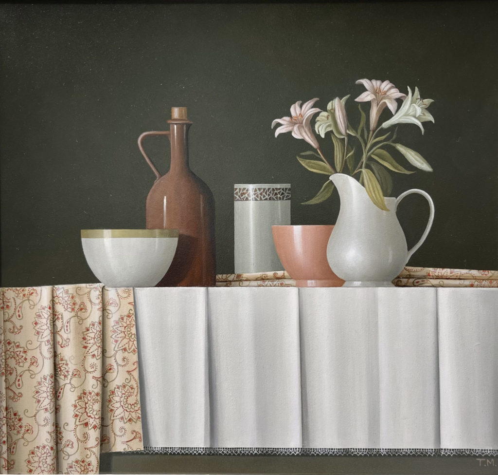 Pink and White Lilies | Painters – The Whitethorn Gallery