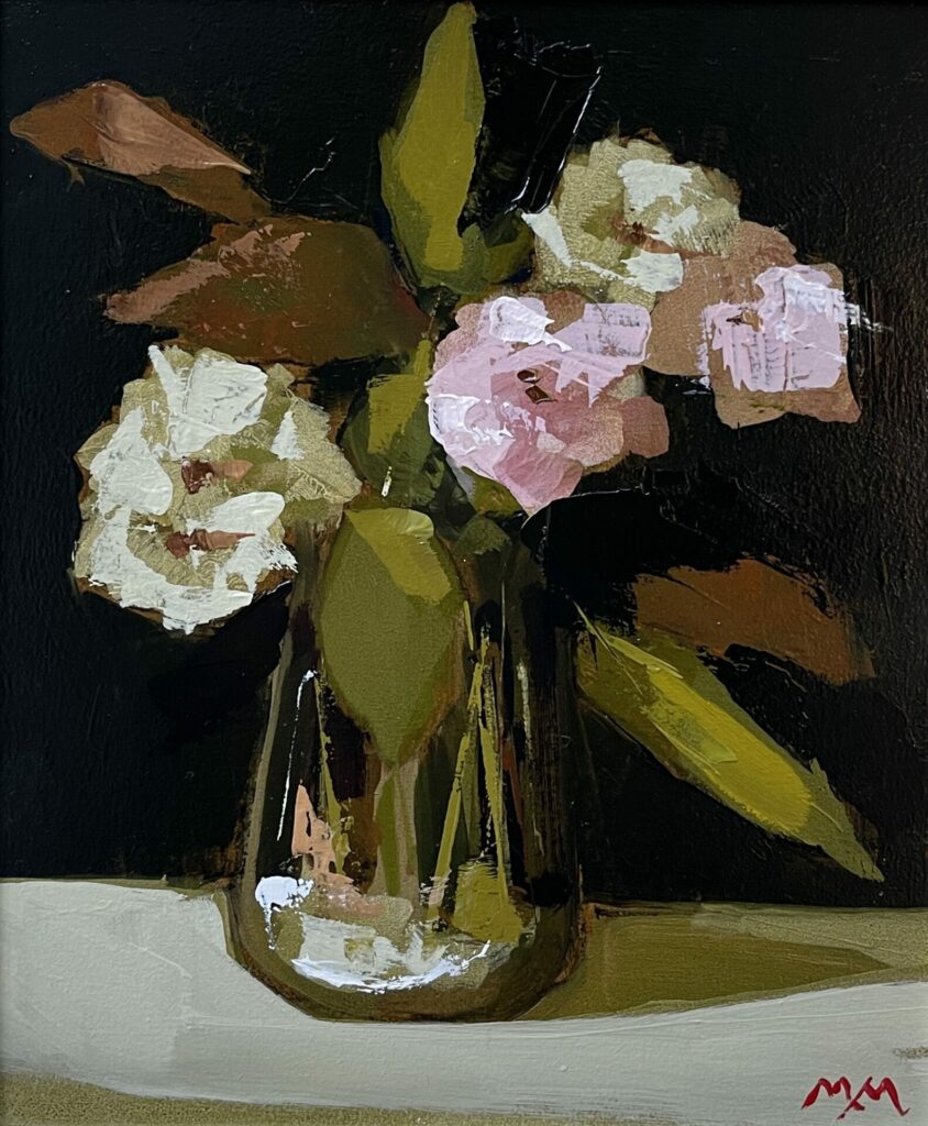 Flowers In A Glass Vase | Martin Mooney – The Whitethorn Gallery
