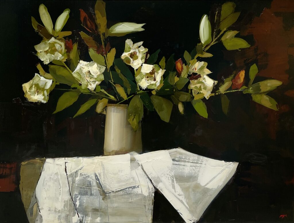 White Roses And Lilies | Martin Mooney – The Whitethorn Gallery