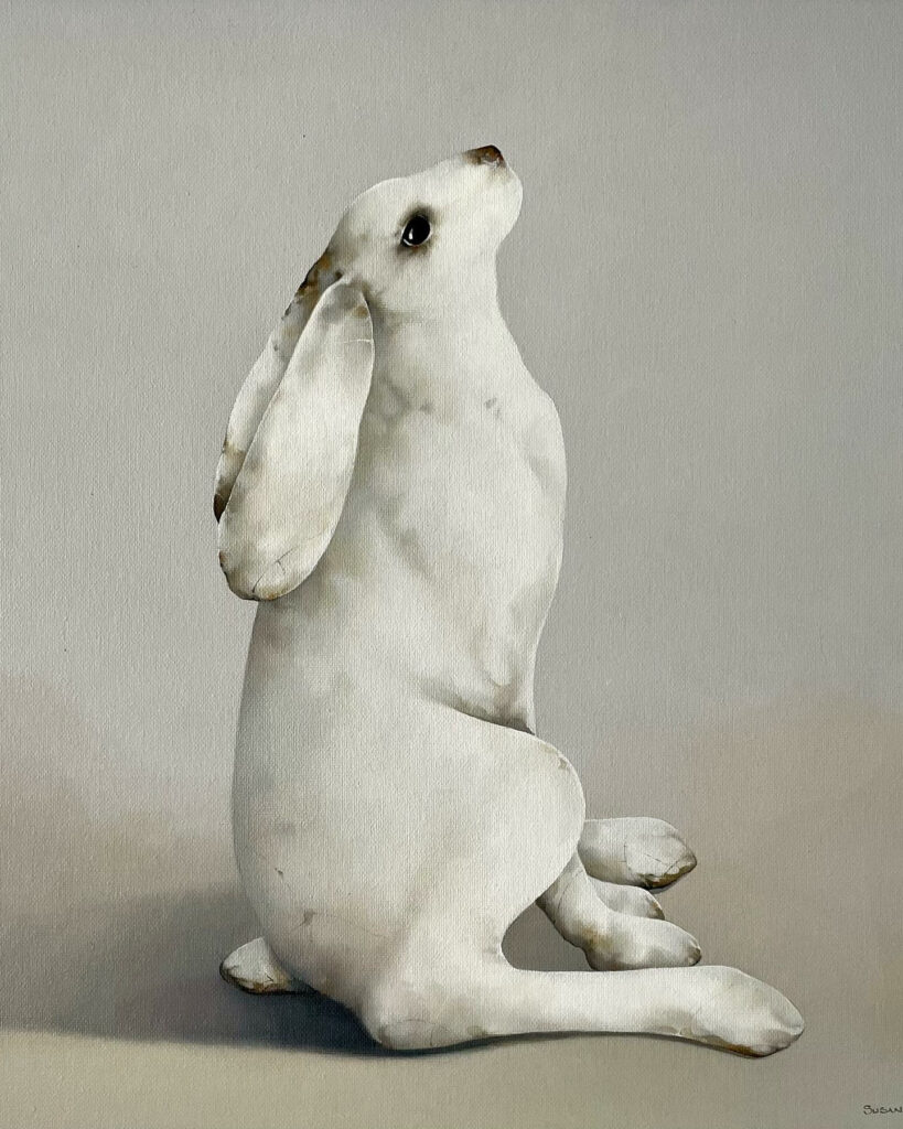 Moongazing Ceramic Hare | Susan Cairns – The Whitethorn Gallery