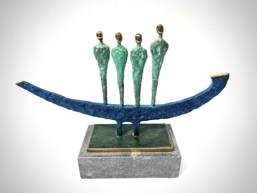 Four Boatmen | Padraig Reaney – The Whitethorn Gallery
