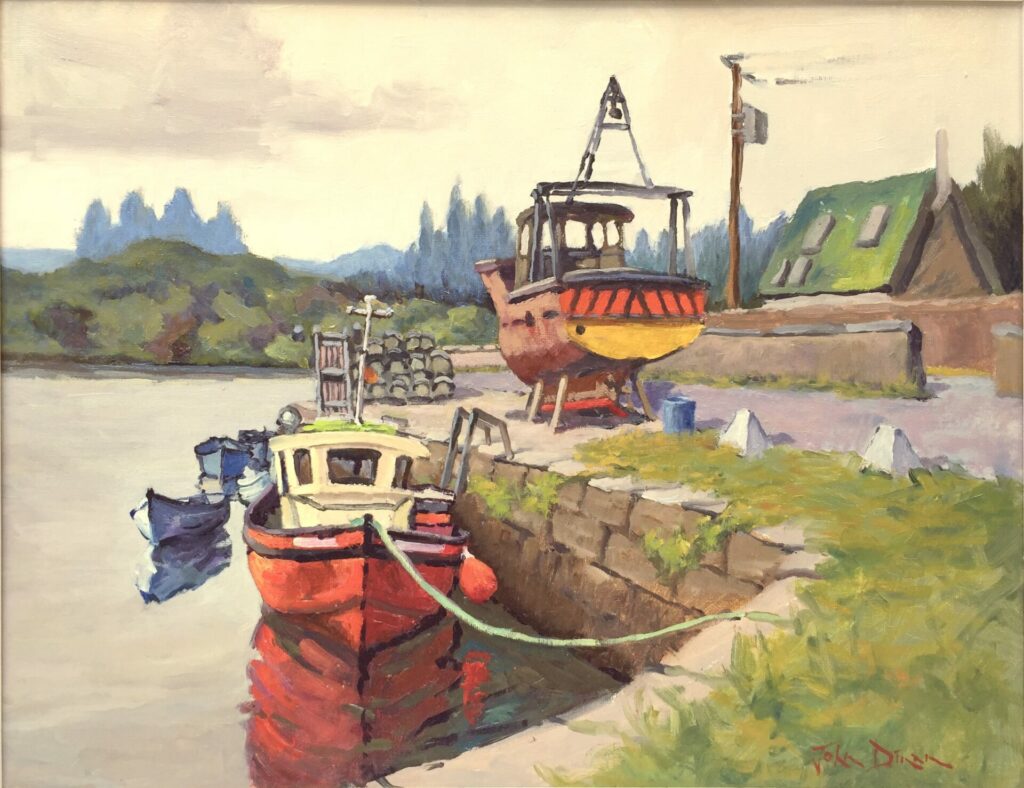 Along The Quayside, Clifden | John Dinan – The Whitethorn Gallery