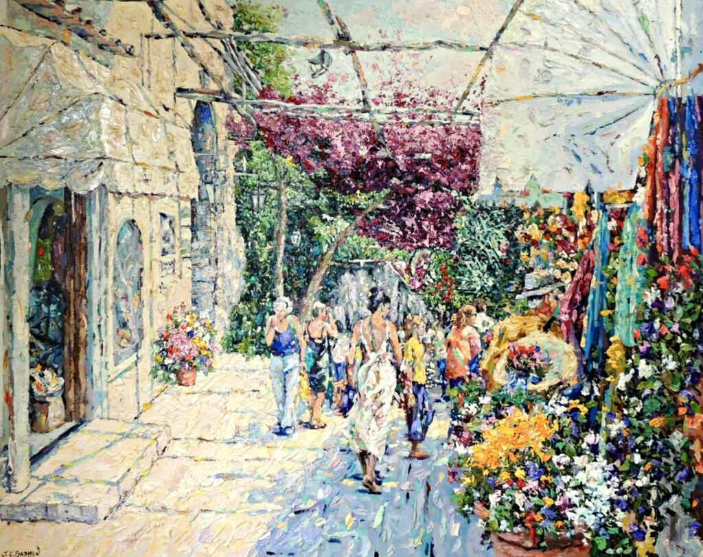 Shopping In Positano | James Brohan – The Whitethorn Gallery