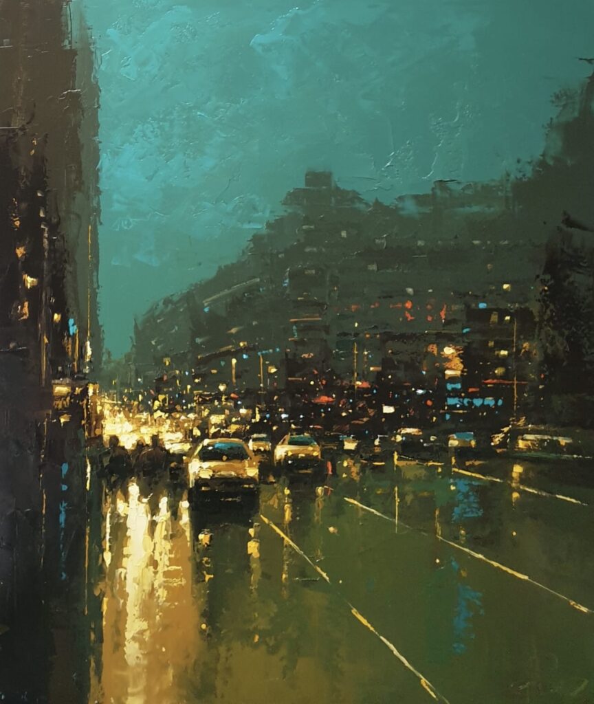 O’connell Street, Sunset | Alan Somers – The Whitethorn Gallery