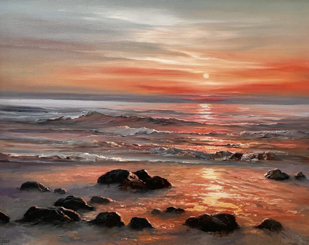 Sunset At Bunowen | Eileen Meagher – The Whitethorn Gallery